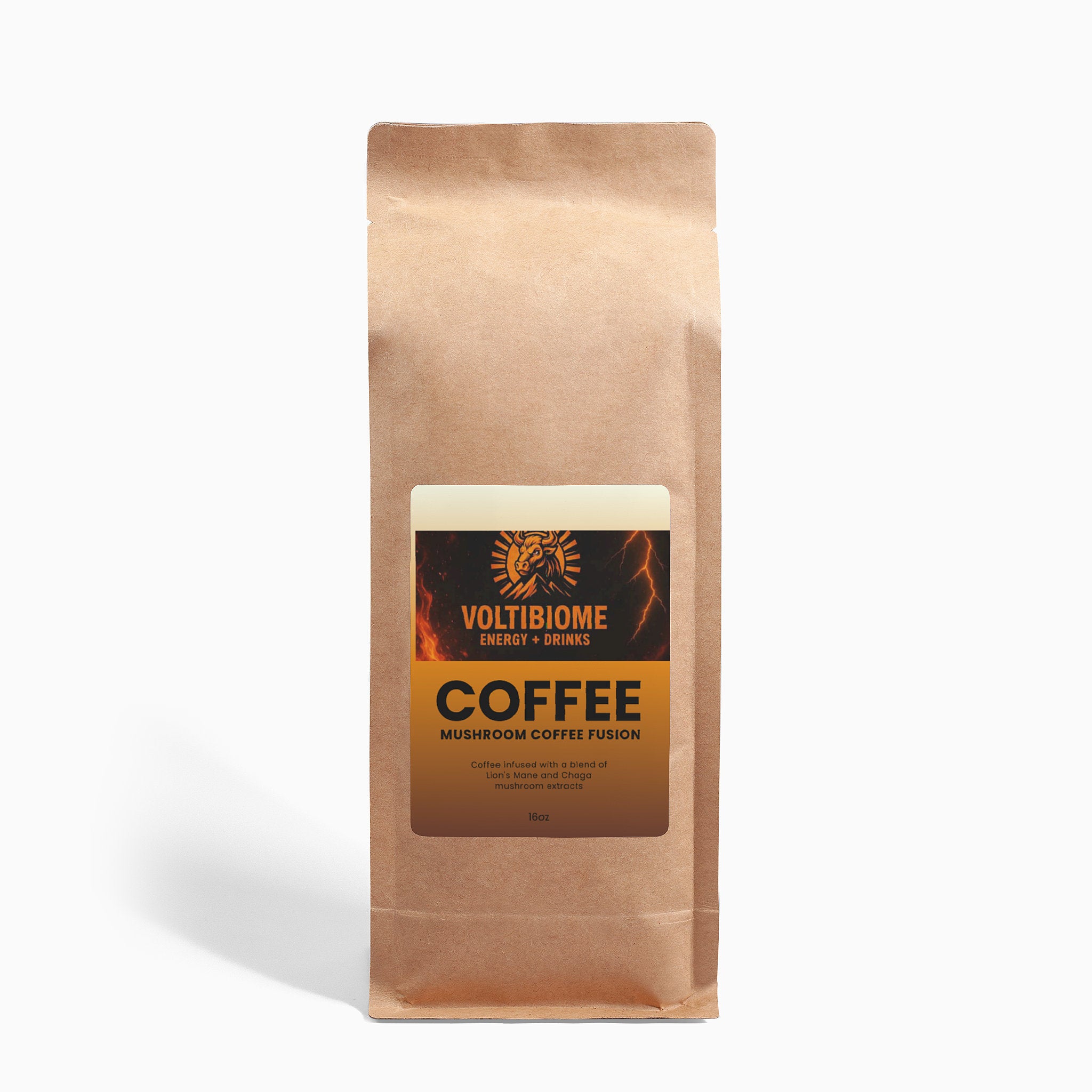 Mushroom Coffee Fusion - Lion’s Mane & Chaga 16oz