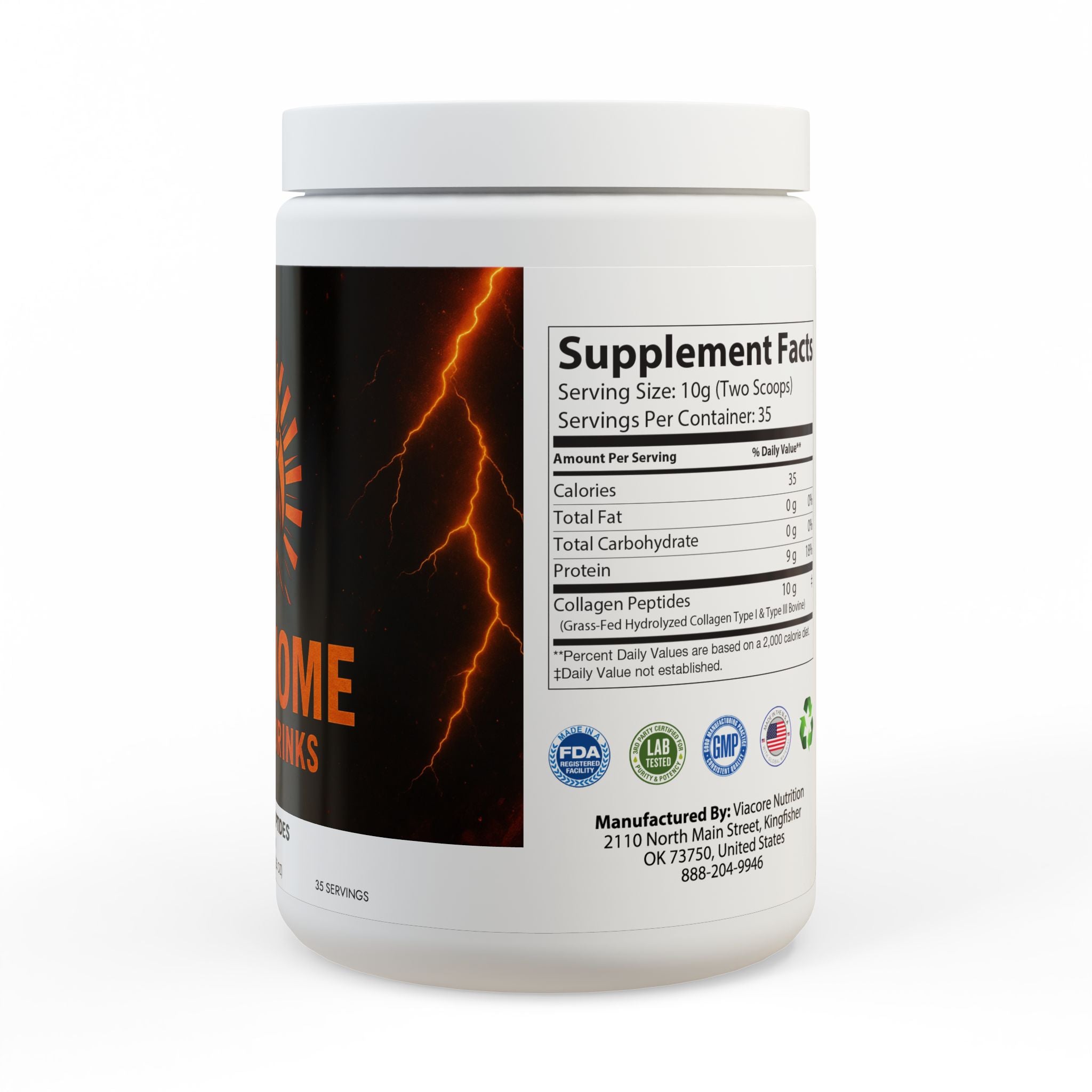 Collagen Peptides Type I & III Supplement (350g, 12.3oz)