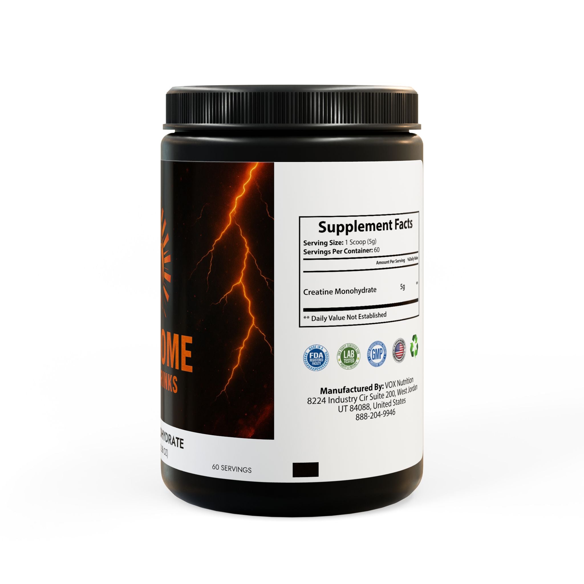 Creatine Monohydrate Supplement (300g, 10.58oz)